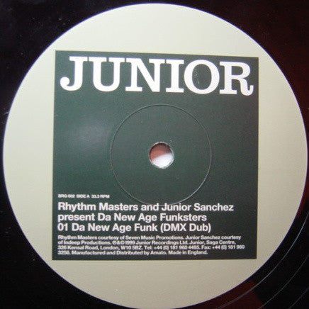 Rhythm Masters And Junior Sanchez : Da New Age Funksters (12")