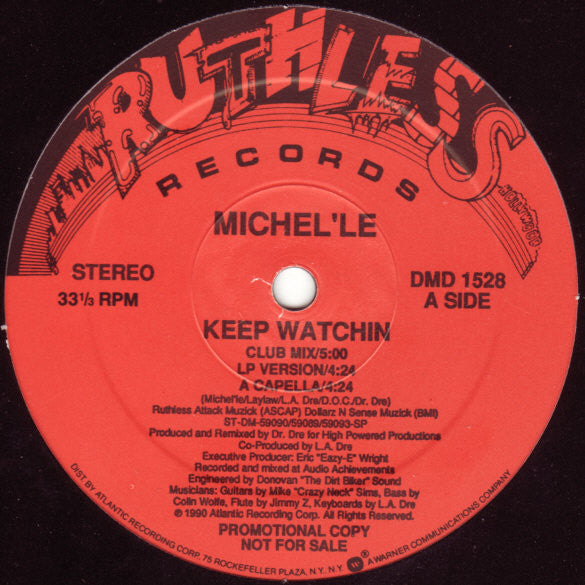 Michel'le : Keep Watchin' (12", Promo)