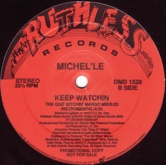 Michel'le : Keep Watchin' (12", Promo)