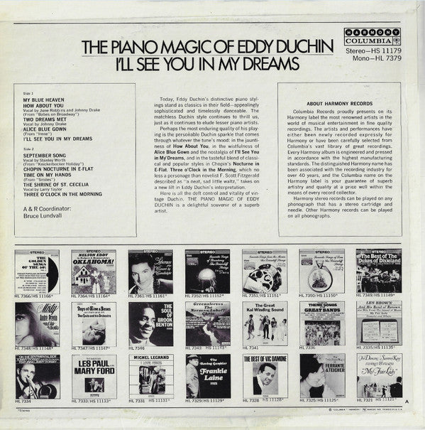 Eddy Duchin : I'll See You In My Dreams (LP)
