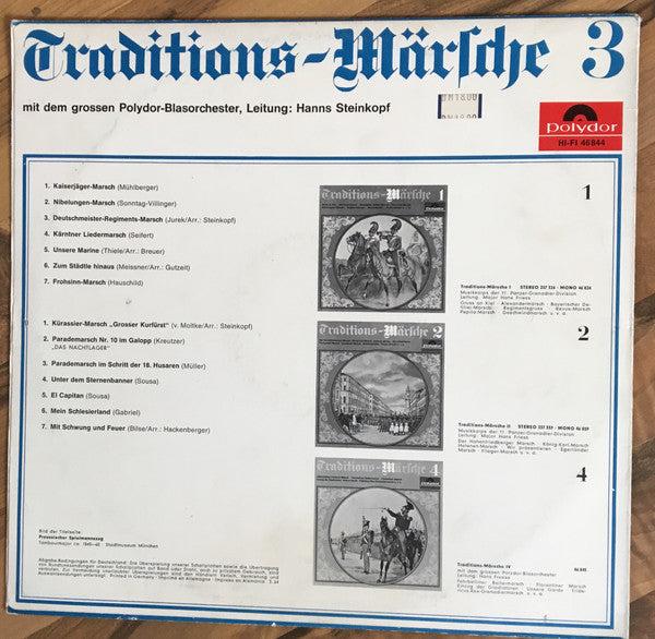 Großes Polydor-Blas-Orchester* : Traditions-Märsche 3 (LP, Album, Mono)