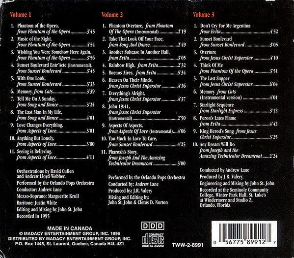 Orlando Pops Orchestra : The Music The Magic Andrew Lloyd Webber (3xCD + Box)