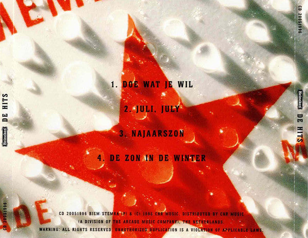 Bert Heerink : Heineken De Hits (CD, Maxi)