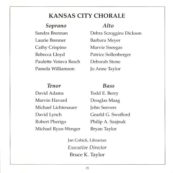 John Corigliano, Jean Belmont, Samuel Barber, Kansas City Chorale, Charles Bruffy : Fern Hill (American Choral Music) (CD, Club)