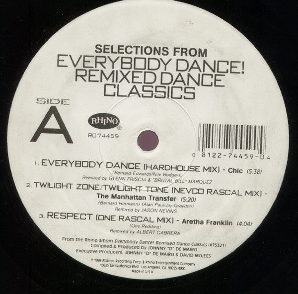 Various : Selections From Everybody Dance! Remixed Dance Classics (12")