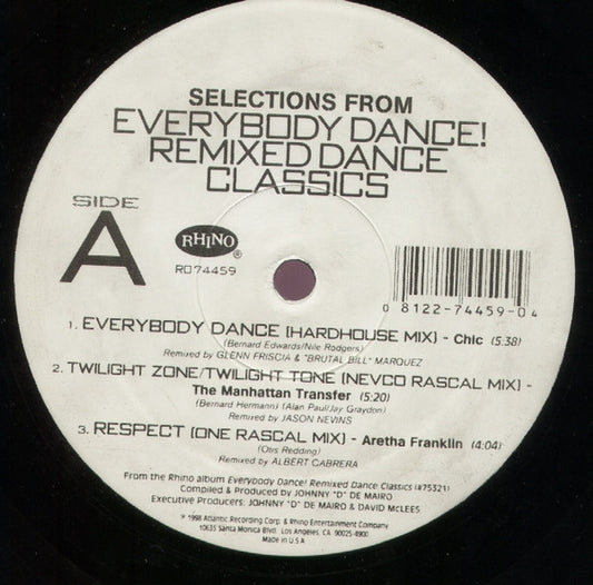 Various : Selections From Everybody Dance! Remixed Dance Classics (12")