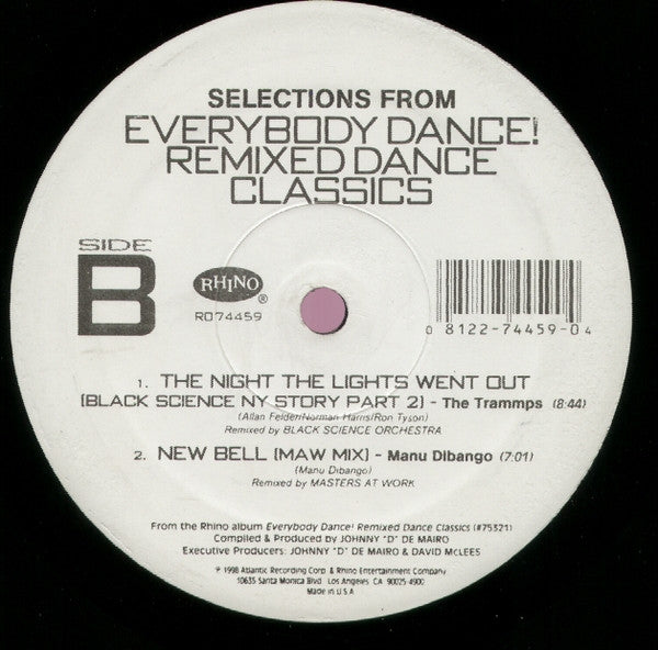 Various : Selections From Everybody Dance! Remixed Dance Classics (12")