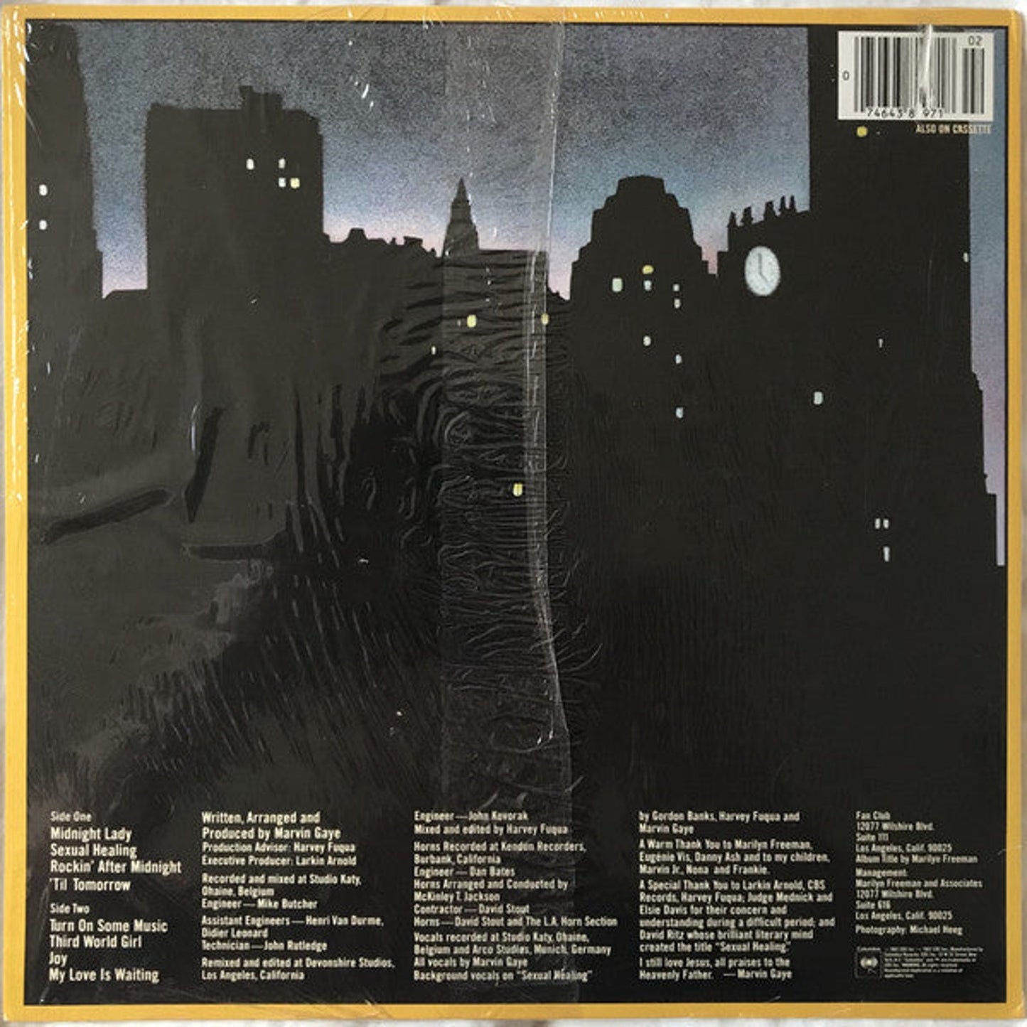 Marvin Gaye - Midnight Love (LP, Album, RE)