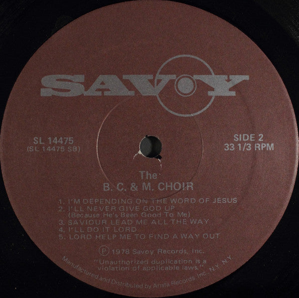 The B. C. & M. Choir : He'll Make Everything Alright (LP, Album)