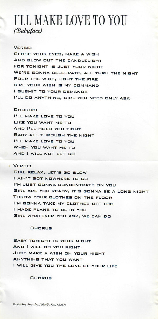 Boyz II Men : I'll Make Love To You (CD, Single)