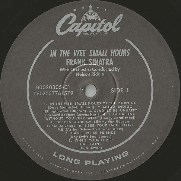 Frank Sinatra : In The Wee Small Hours (LP, Album, Mono, RE, RM, 180)