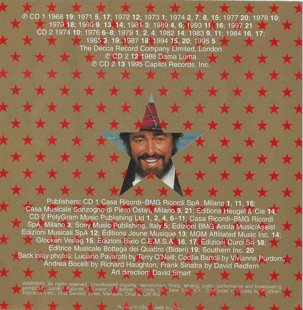 Pavarotti* With Guest Stars Cecilia Bartoli, Andrea Bocelli, Frank Sinatra : Greatest Hits (The Ultimate Collection) (2xCD, Comp, Club)