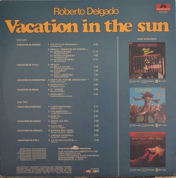 Roberto Delgado : Vacation In The Sun (LP, Album, Comp)