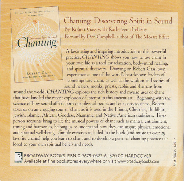 Robert Gass : Spirit In Sound: The Best Of World Chant (2xCD, Comp)