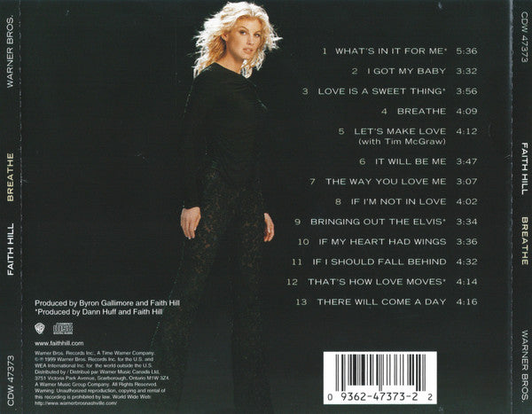 Faith Hill : Breathe (CD, Album)