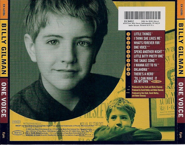 Billy Gilman : One Voice (HDCD, Album, Club)