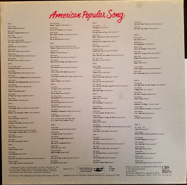 Various : American Popular Song: Six Decades Of Songwriters And Singers (7xLP, Comp)