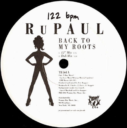 RuPaul : Back To My Roots (12", Promo)