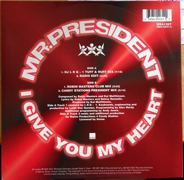 Mr. President : I Give You My Heart (12")