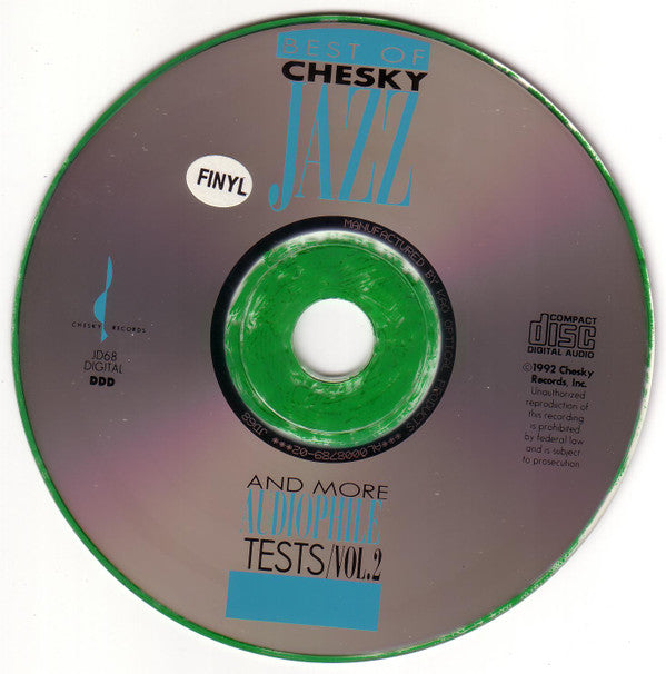 Various : Best Of Chesky Jazz And More Audiophile Tests Volume 2 (CD)