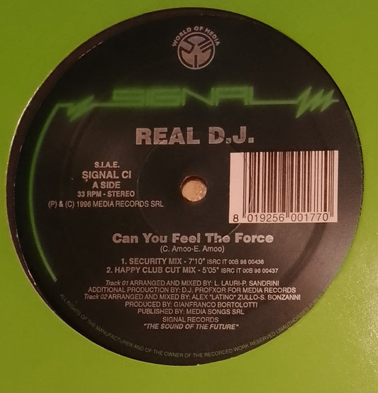 Real DJ : Can You Feel The Force (12")