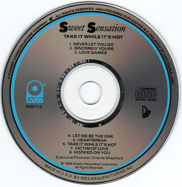 Sweet Sensation : Take It While It's Hot (CD, Album, RE)
