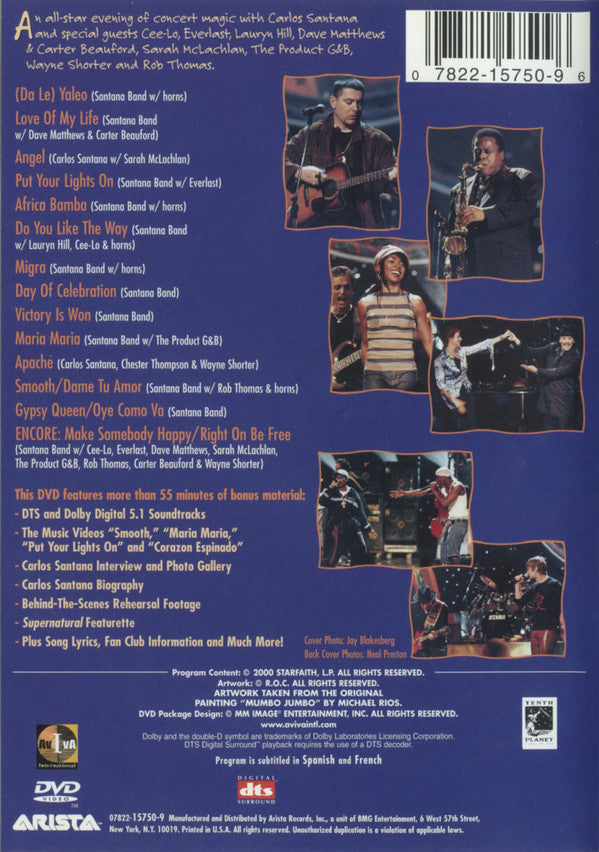 Santana : Supernatural Live (DVD-V, Multichannel, NTSC)