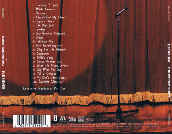 Eminem : The Eminem Show (Edited Version) (CD, Album, RP, Son)
