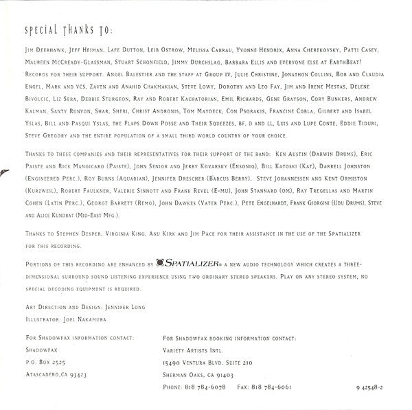 Shadowfax : Magic Theater (CD, Album, Club)