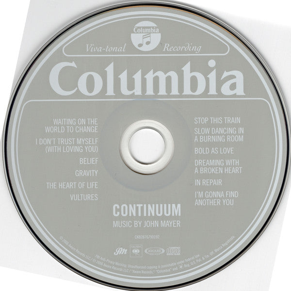 John Mayer : Continuum (CD, Album, Club, BMG)