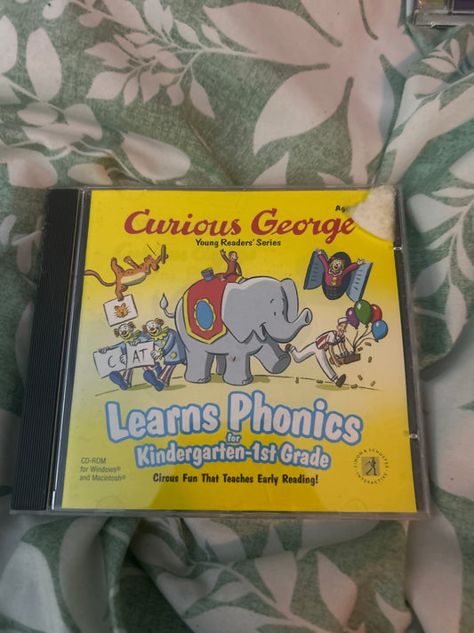 Curious George - Learns Phonics for Kindergarten-1st Grade (CD-Rom)