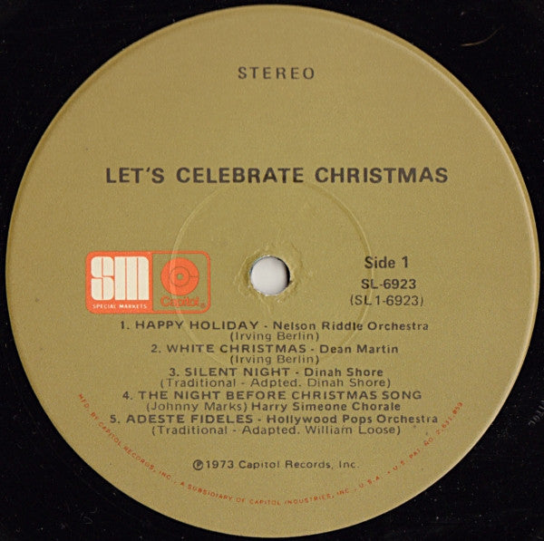 Various : Let's Celebrate Christmas (LP, Comp)