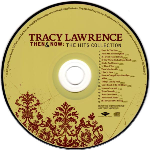 Tracy Lawrence : Then & Now: The Hits Collection (CD, Comp, RP)