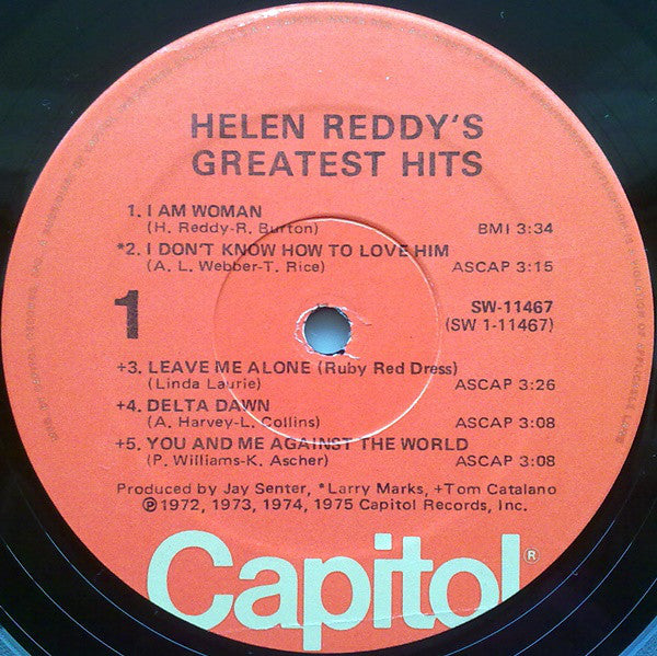 Helen Reddy : Helen Reddy's Greatest Hits (LP, Comp)