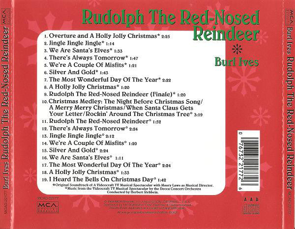 Burl Ives : Rudolph The Red-Nosed Reindeer (CD, Album, RE, EDC)