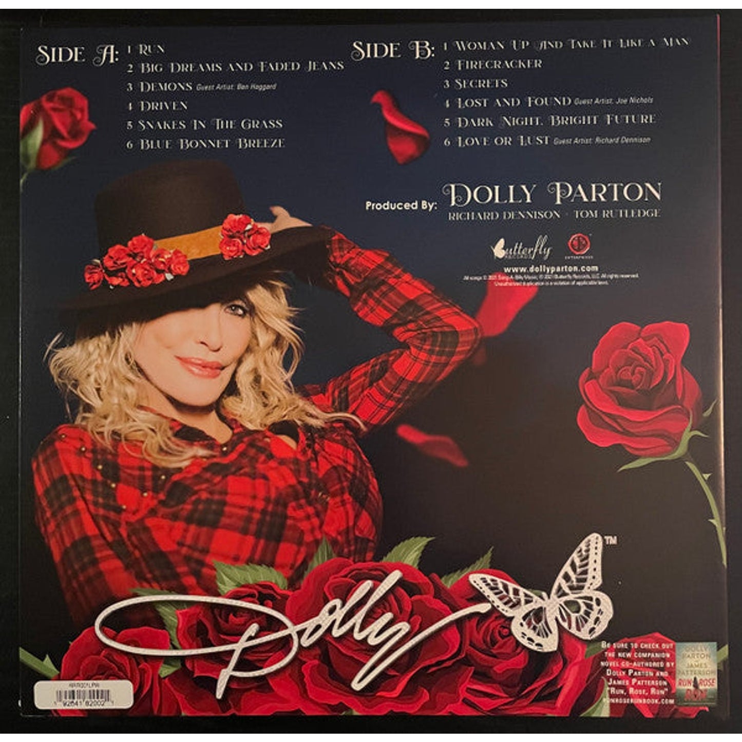 Dolly Parton - Run, Rose, Run (LP, Album, Pea)