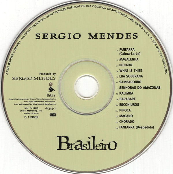 Sérgio Mendes : Brasilieiro (CD, Album, Club)