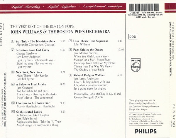John Williams (4) & Boston Pops* : The Very Best Of The Boston Pops (CD, Comp, Club, RE)
