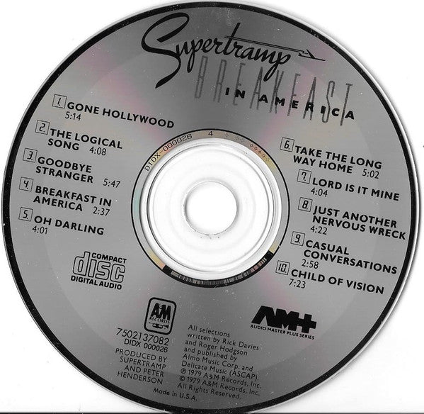 Supertramp : Breakfast In America (CD, Album, RE)