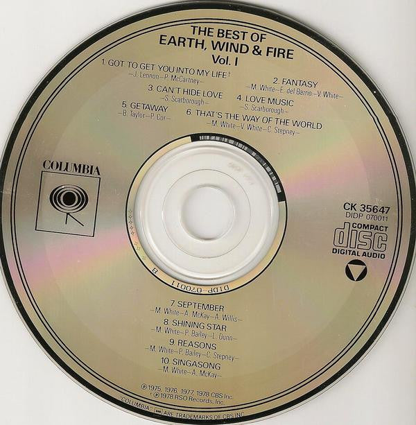 Earth, Wind & Fire : The Best Of Earth, Wind & Fire Vol. I (CD, Comp, RE, RP)