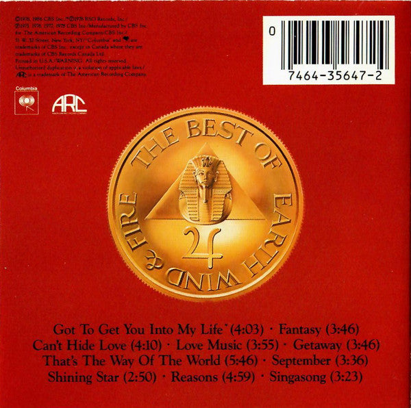 Earth, Wind & Fire : The Best Of Earth, Wind & Fire Vol. I (CD, Comp, RE, RP)