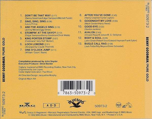 Benny Goodman : Pure Gold (CD, Comp)