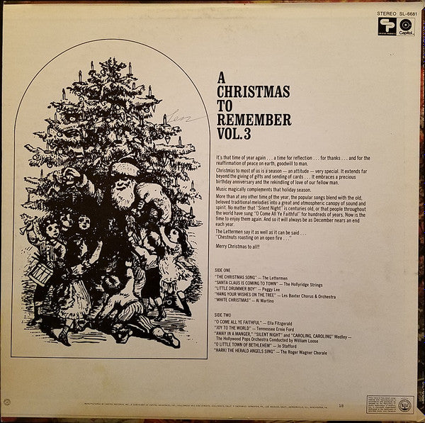 Various : A Christmas To Remember Vol. 3 (LP, Album, Comp, Ltd)