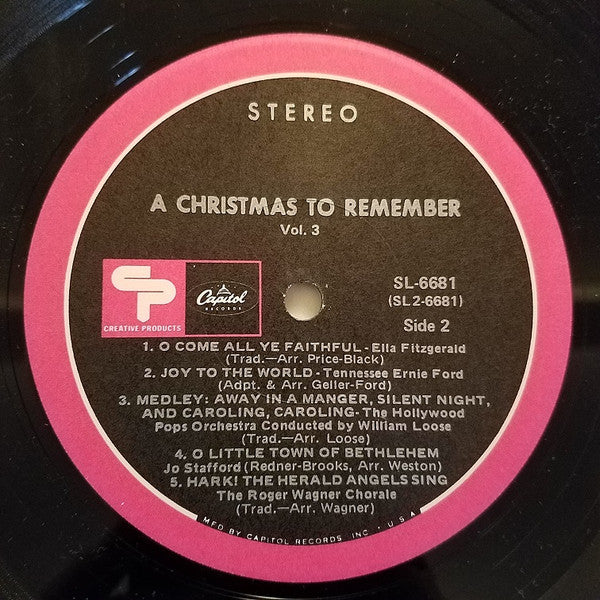 Various : A Christmas To Remember Vol. 3 (LP, Album, Comp, Ltd)