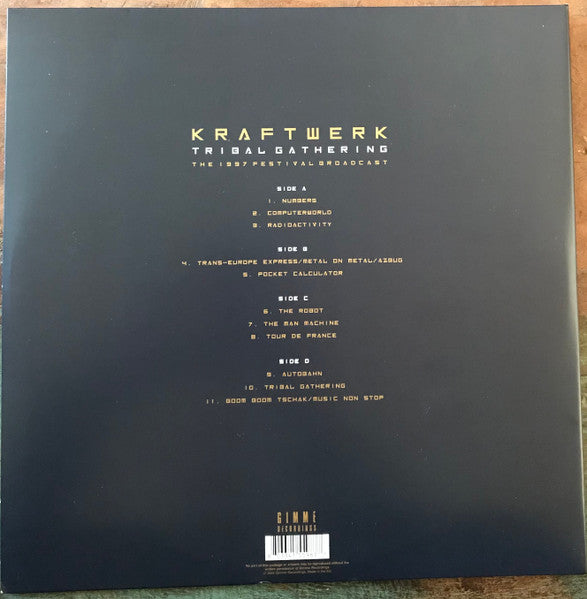 Kraftwerk – Tribal Gathering (The 1997 Festival Broadcast) (2xVinyl, Unofficial, Clear)