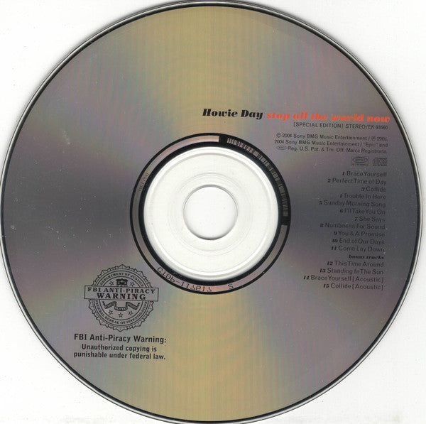 Howie Day : Stop All The World Now (CD, Album, S/Edition)