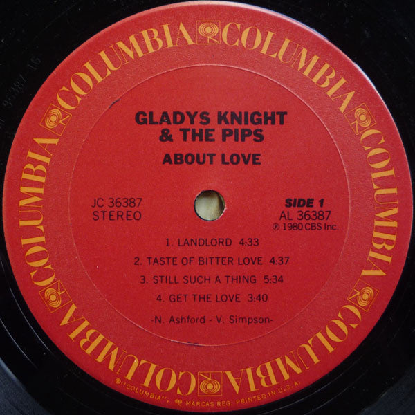 Gladys Knight And The Pips : About Love (LP, Album)