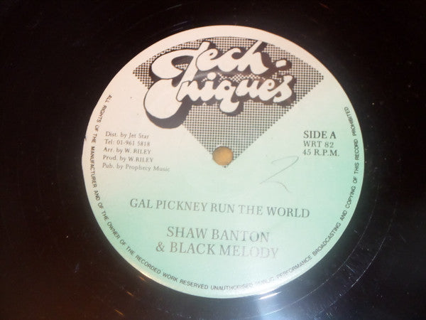Shaw Banton* & Black Melody (2) : Gal Pickney Run The World (12")