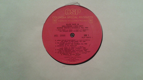 Alice Faye : In Hollywood (1934-1937) (LP, Comp)