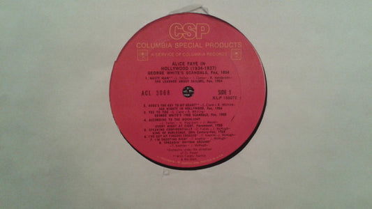 Alice Faye : In Hollywood (1934-1937) (LP, Comp)